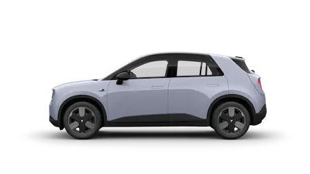 Seitliche Ansicht eines NIO Firefly in hellem Lavendelblau. Der kompakte Elektro-SUV wirkt modern, freundlich und klar gestaltet. Sanfte Rundungen, kurze Überhänge und symmetrische Formen betonen seine urbane, ausgewogene Erscheinung.